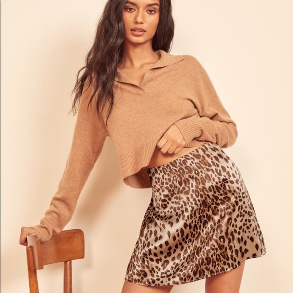 Reformation Dresses & Skirts - NWT Reformation Benson Mini Skirt in Cat sz 2